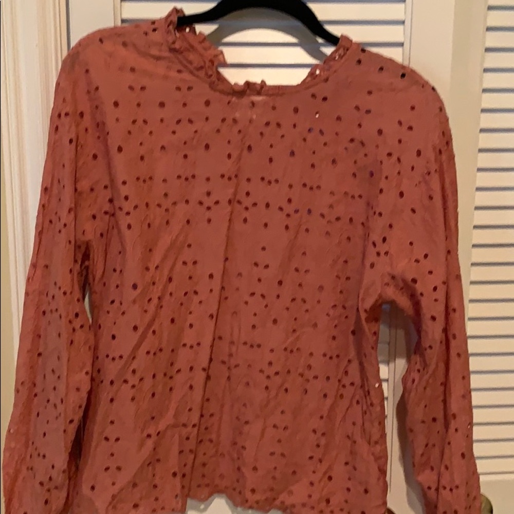 Zara blouse! Peach color